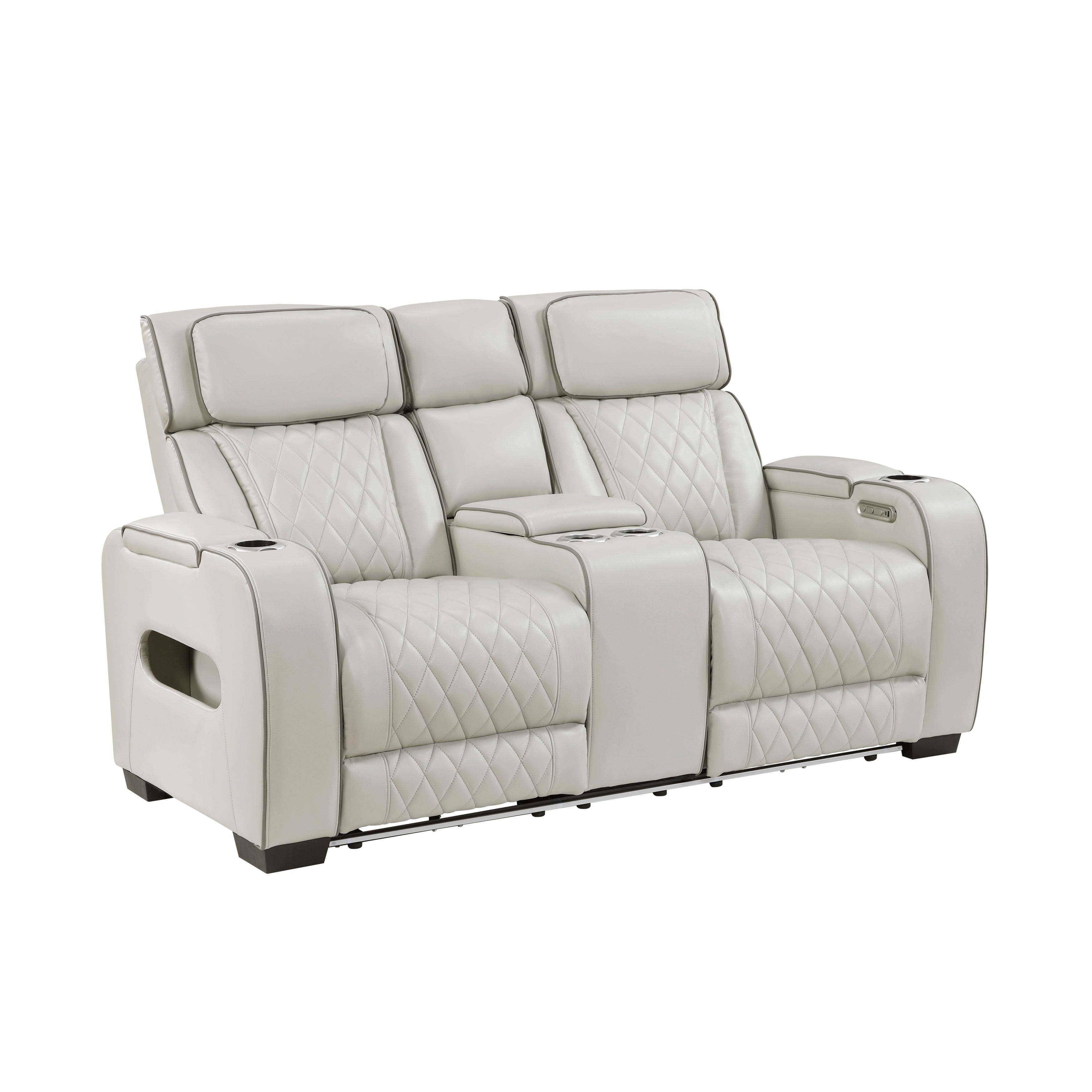 9516TPE*2PWH 2pc Set: Sofa, Love (Power) - 9516TPE*2PWH