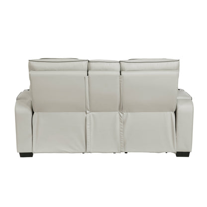 Fairway Taupe Power Double Reclining Living Room Set from Homelegance - Luna Furniture