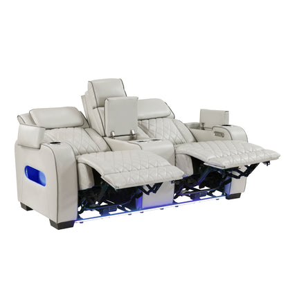 9516TPE*2PWH 2pc Set: Sofa, Love (Power) - 9516TPE*2PWH