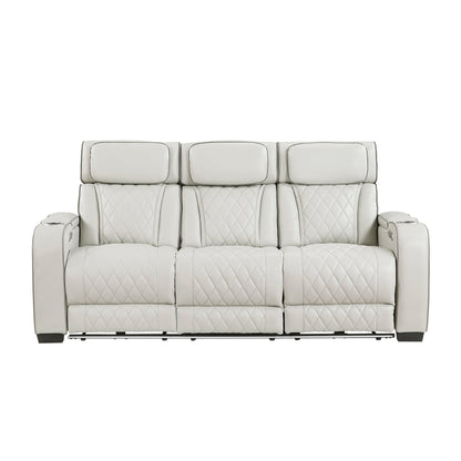Fairway Taupe Power Double Reclining Living Room Set from Homelegance - Luna Furniture