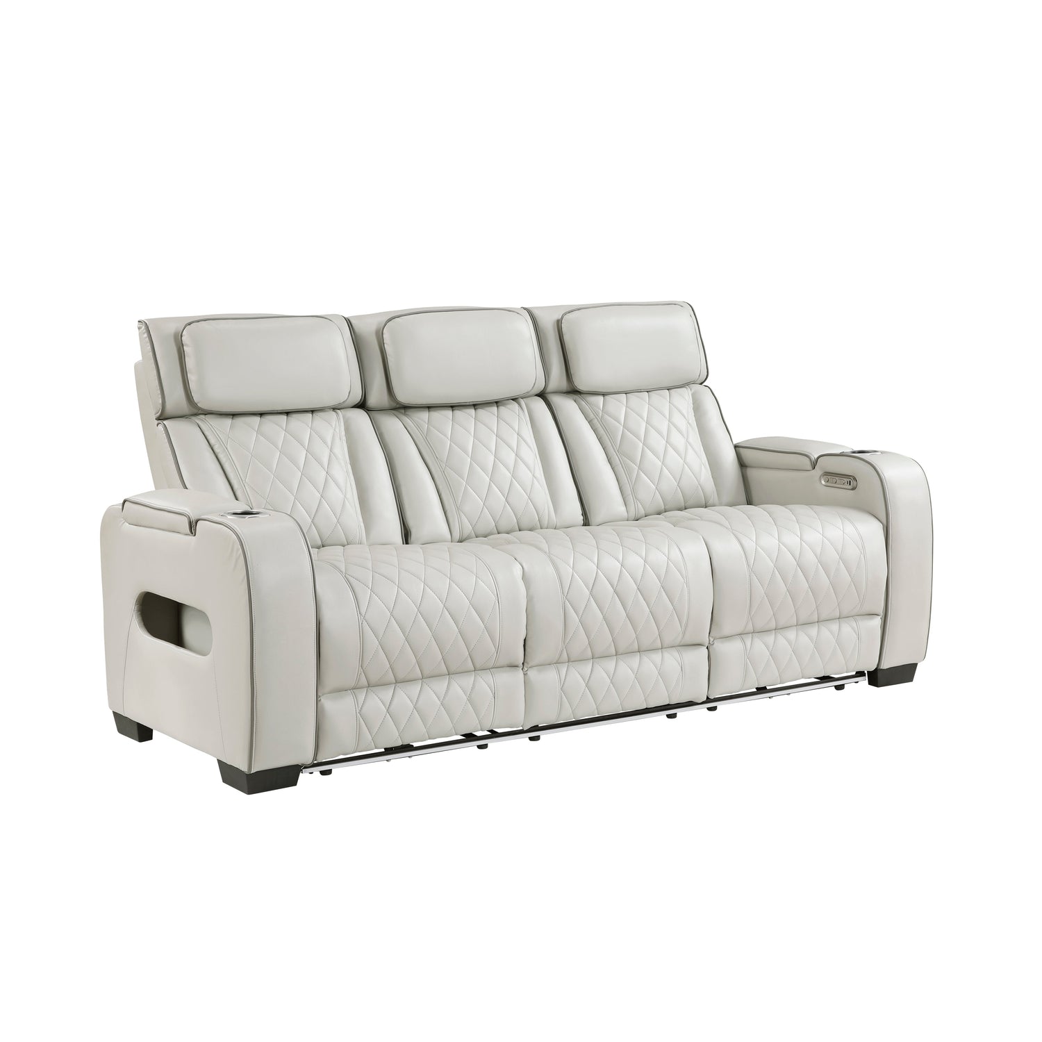 Fairway Taupe Power Double Reclining Living Room Set from Homelegance - Luna Furniture