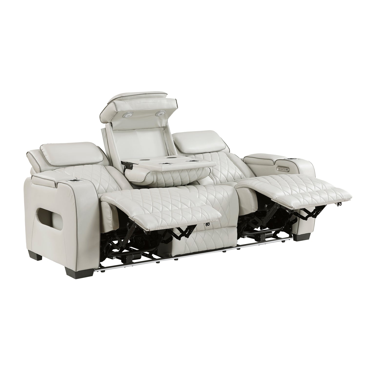 9516TPE*2PWH 2pc Set: Sofa, Love (Power) - 9516TPE*2PWH