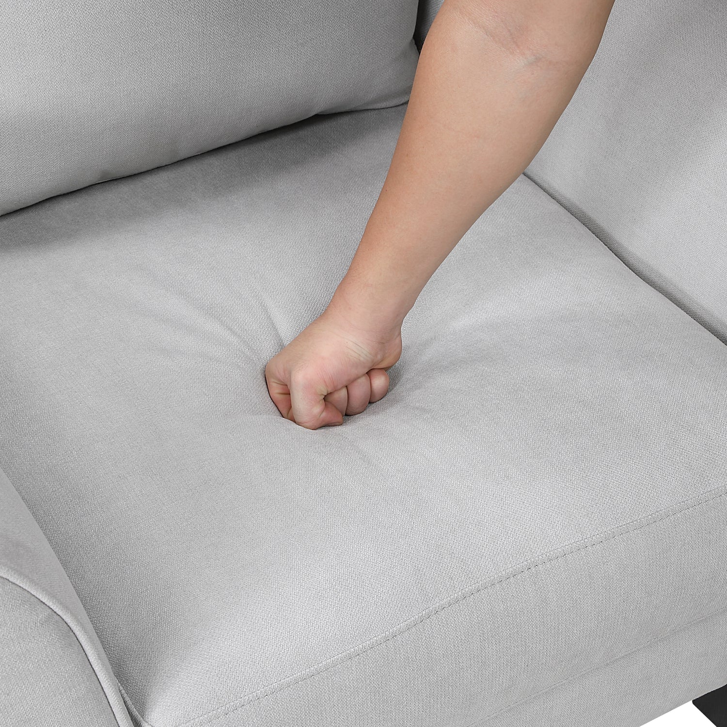 9519GRY*2 2pc Set: Sofa, Love - 9519GRY*2