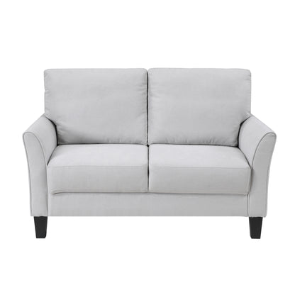 9519GRY*2 2pc Set: Sofa, Love - 9519GRY*2