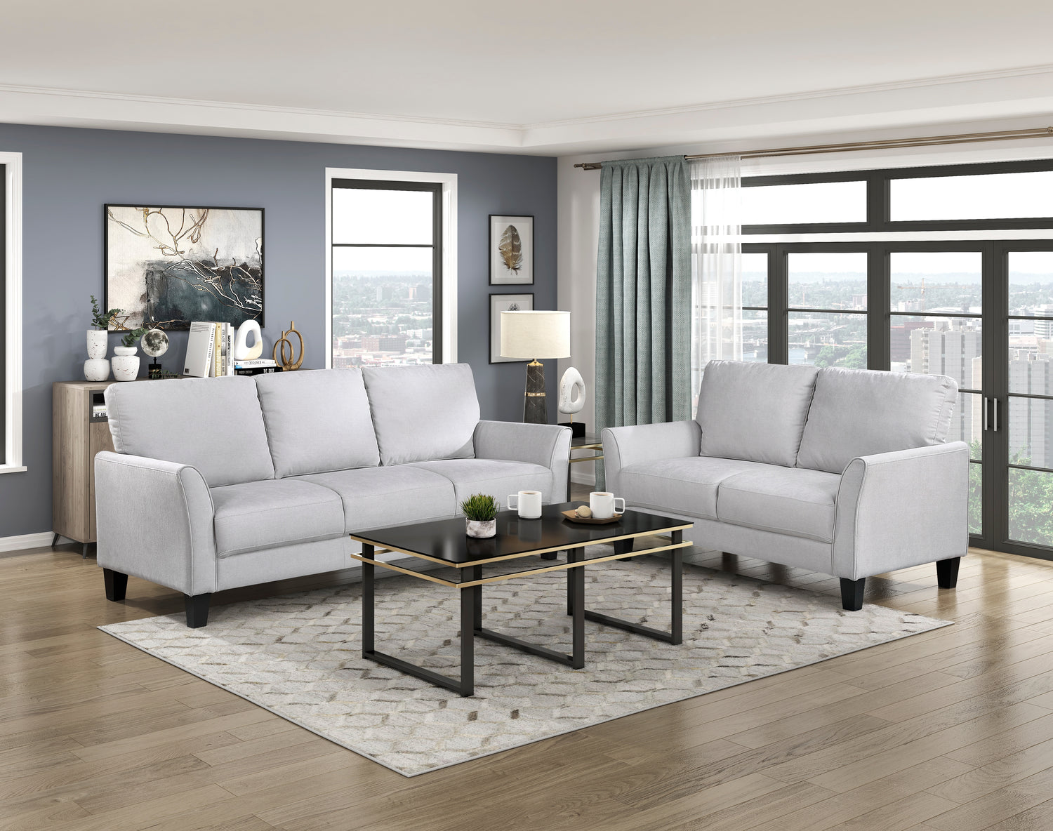 9519GRY-3 Sofa - 9519GRY-3