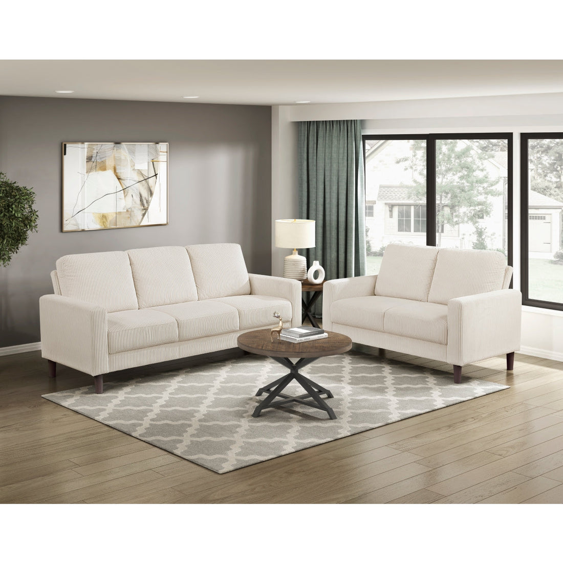 Crandall Beige Living Room Set from Homelegance - Luna Furniture