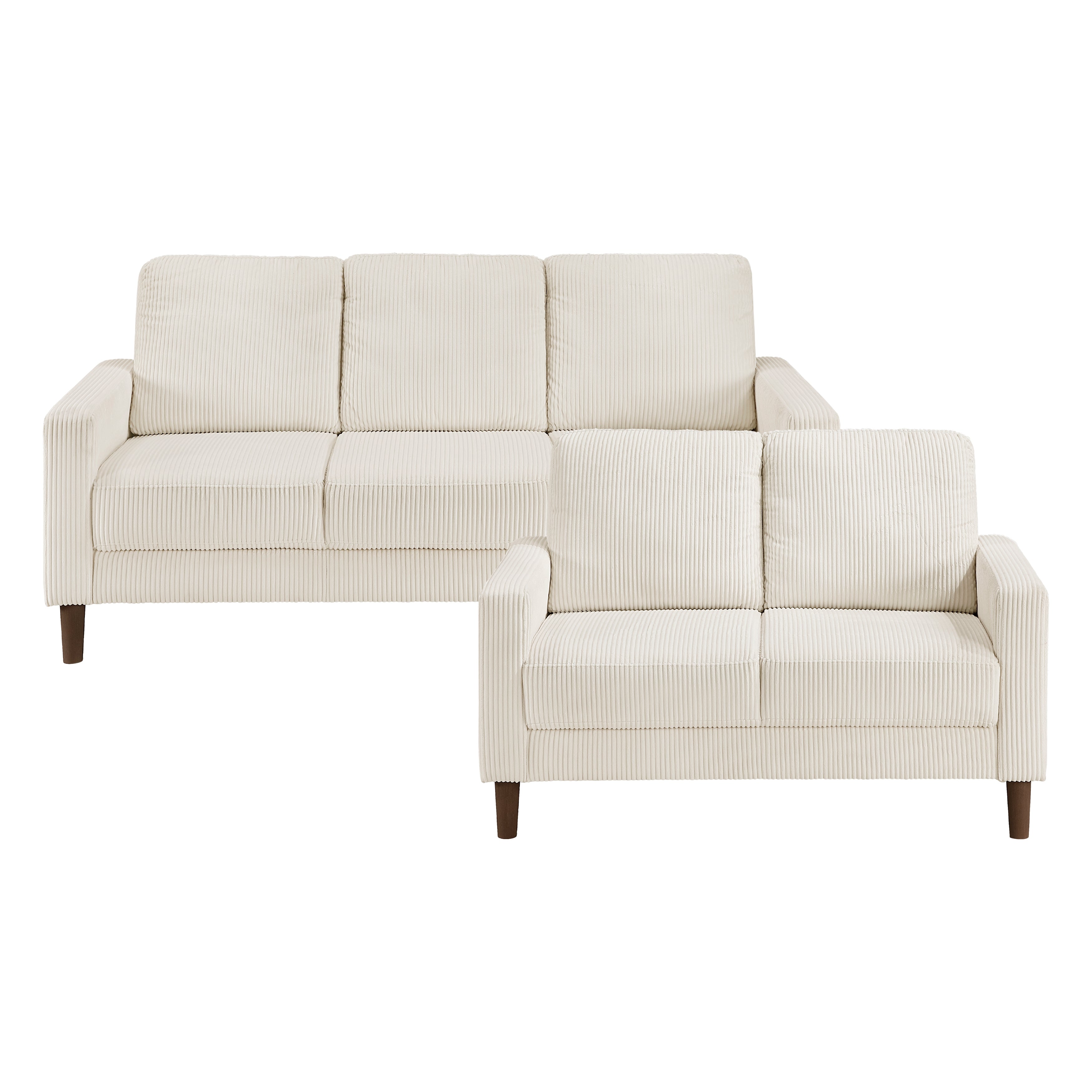 9520BEG*2 2pc Set: Sofa, Love - 9520BEG*2