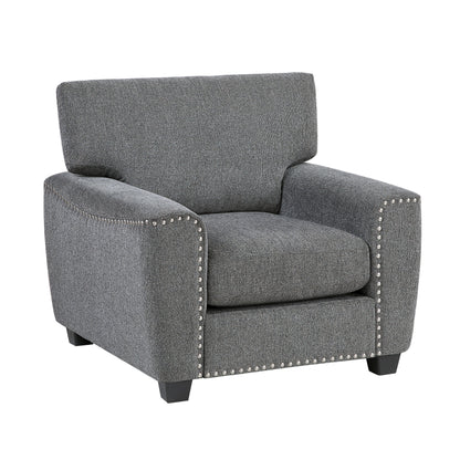 Isabel Dark Gray Living Room Set from Homelegance - Luna Furniture