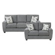 9538DGY*2 2pc Set: Sofa, Love - 9538DGY*2
