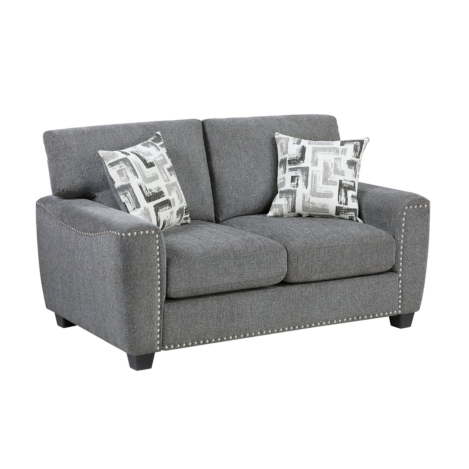 Isabel Dark Gray Living Room Set from Homelegance - Luna Furniture
