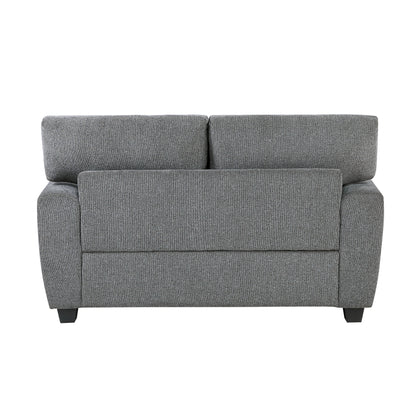 9538DGY*2 2pc Set: Sofa, Love - 9538DGY*2