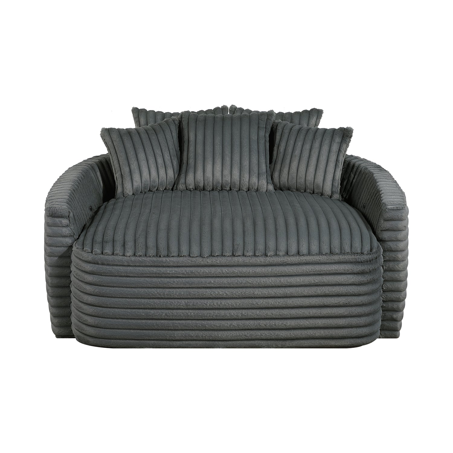9539DGY-5* (2)Oversized Chaise Lounge - 9539DGY-5*