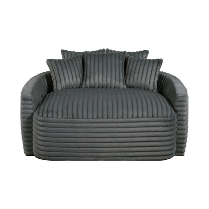 9539DGY-5* (2)Oversized Chaise Lounge - 9539DGY-5*