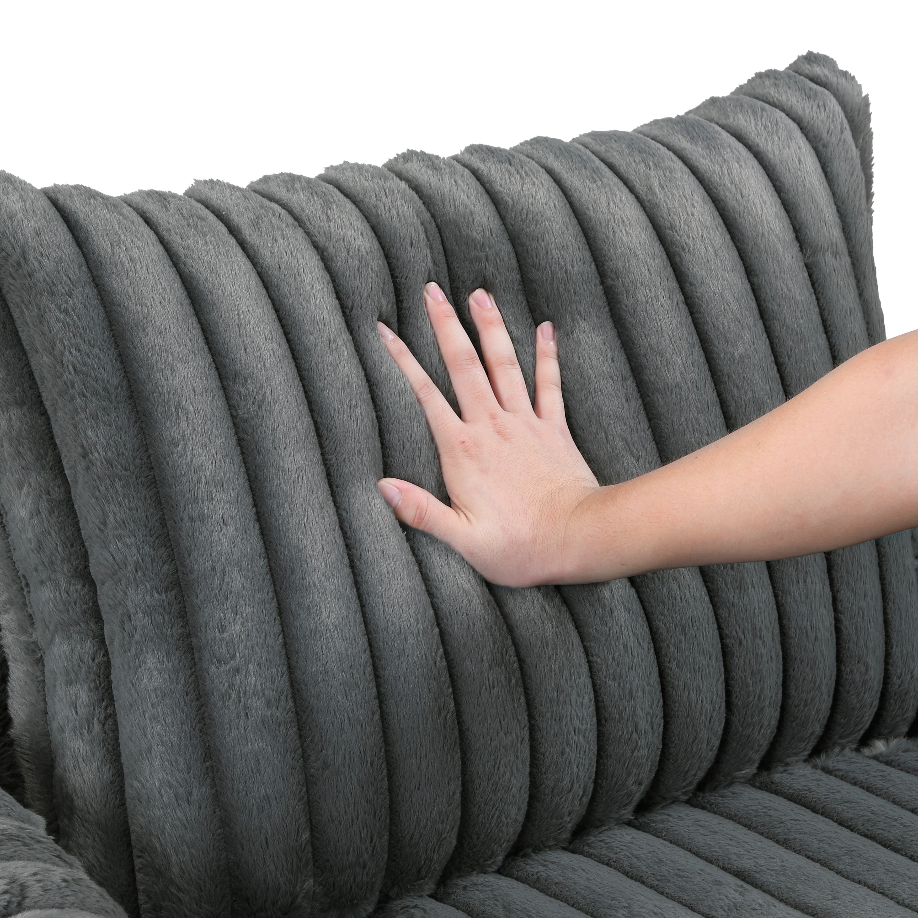 9539DGY-5* (2)Oversized Chaise Lounge - 9539DGY-5*