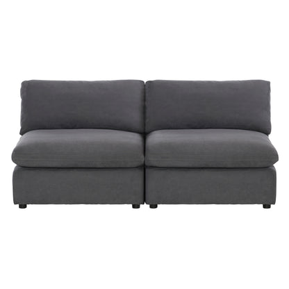 9546GY-2AC* (2)Armless Love Seat - 9546GY-2AC*