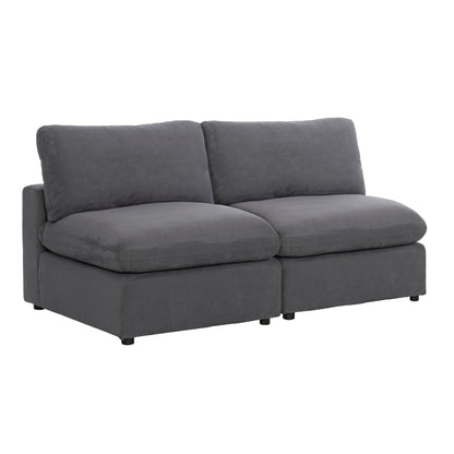 9546GY-2AC* (2)Armless Love Seat - 9546GY-2AC*