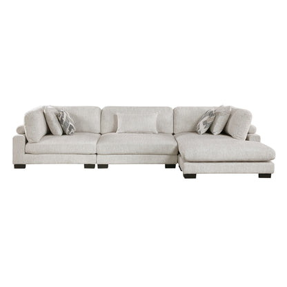 9555BEG*3CRACVC (3)3-Piece Modular Sectional with Chaise - 9555BEG*3CRACVC