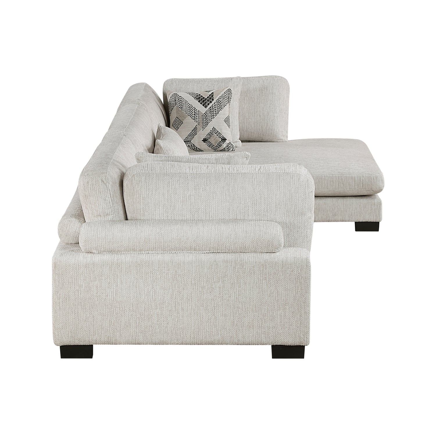 9555BEG*3CRACVC (3)3-Piece Modular Sectional with Chaise - 9555BEG*3CRACVC