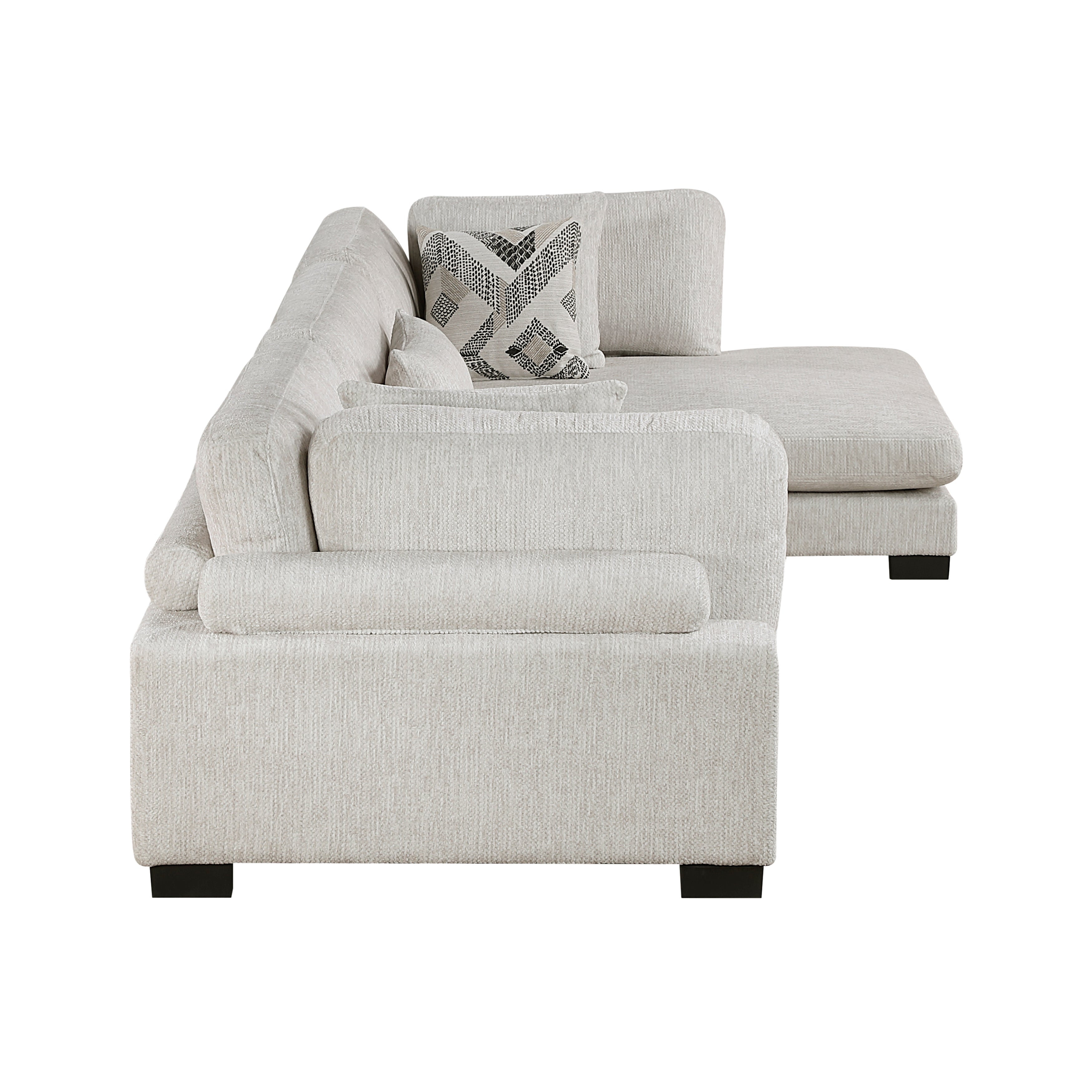 9555BEG*3CRACVC (3)3-Piece Modular Sectional with Chaise - 9555BEG*3CRACVC