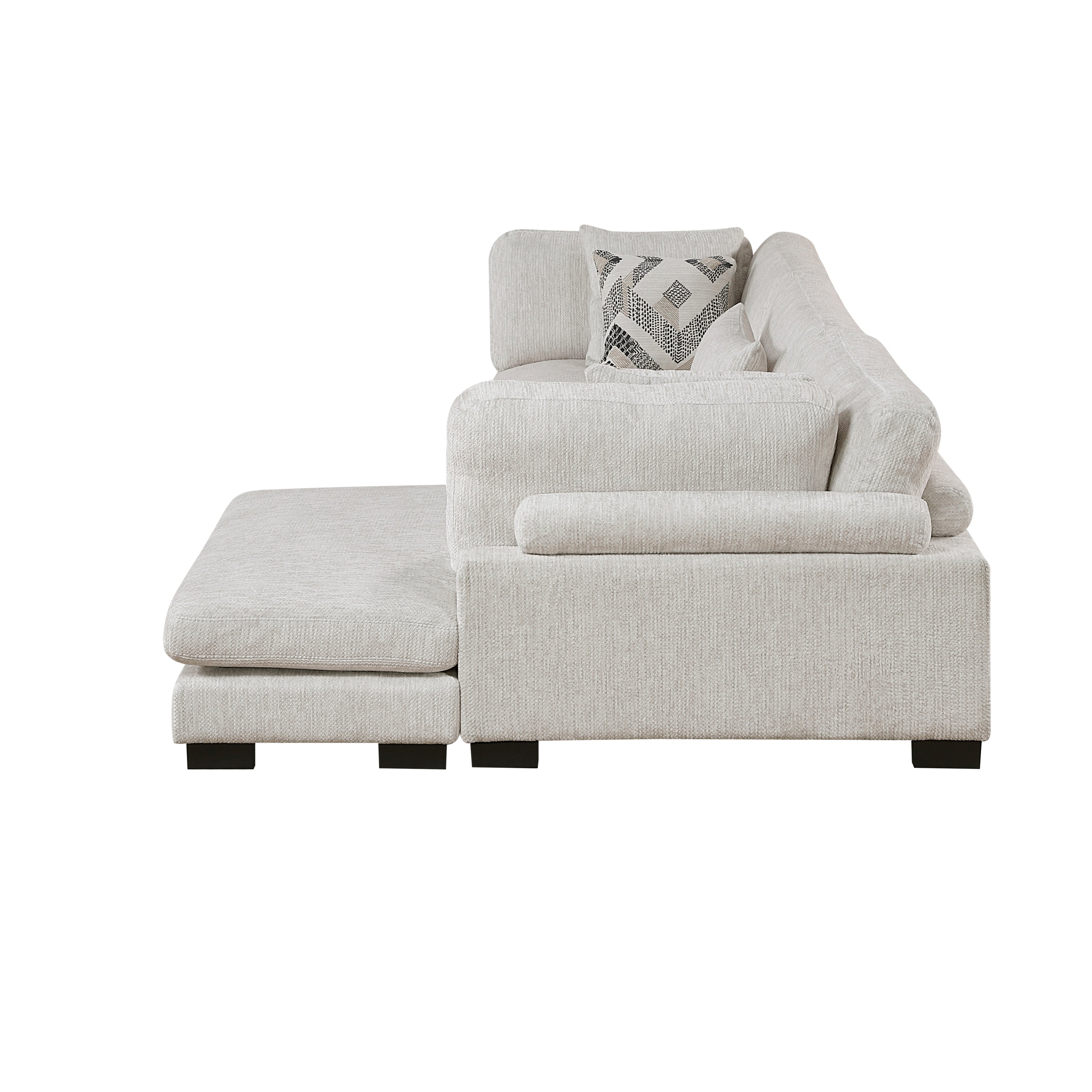 9555BEG*3CRACVC (3)3-Piece Modular Sectional with Chaise - 9555BEG*3CRACVC