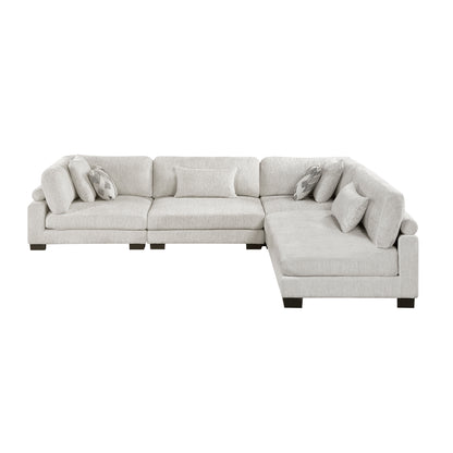 9555BEG*42CR2AC (4)4-Piece Modular Sectional - 9555BEG*42CR2AC