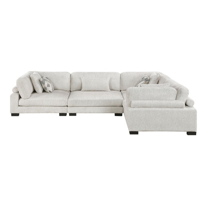 9555BEG*43CRAC (4)4-Piece Modular Sectional - 9555BEG*43CRAC