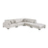 9555BEG*52CR2ACOT (5)5-Piece Modular Sectional with Ottoman - 9555BEG*52CR2ACOT