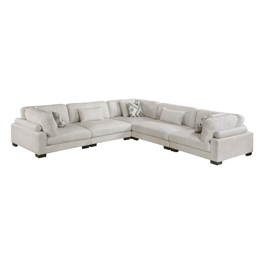 9555BEG*53CR2AC (5)5-Piece Modular Sectional - 9555BEG*53CR2AC