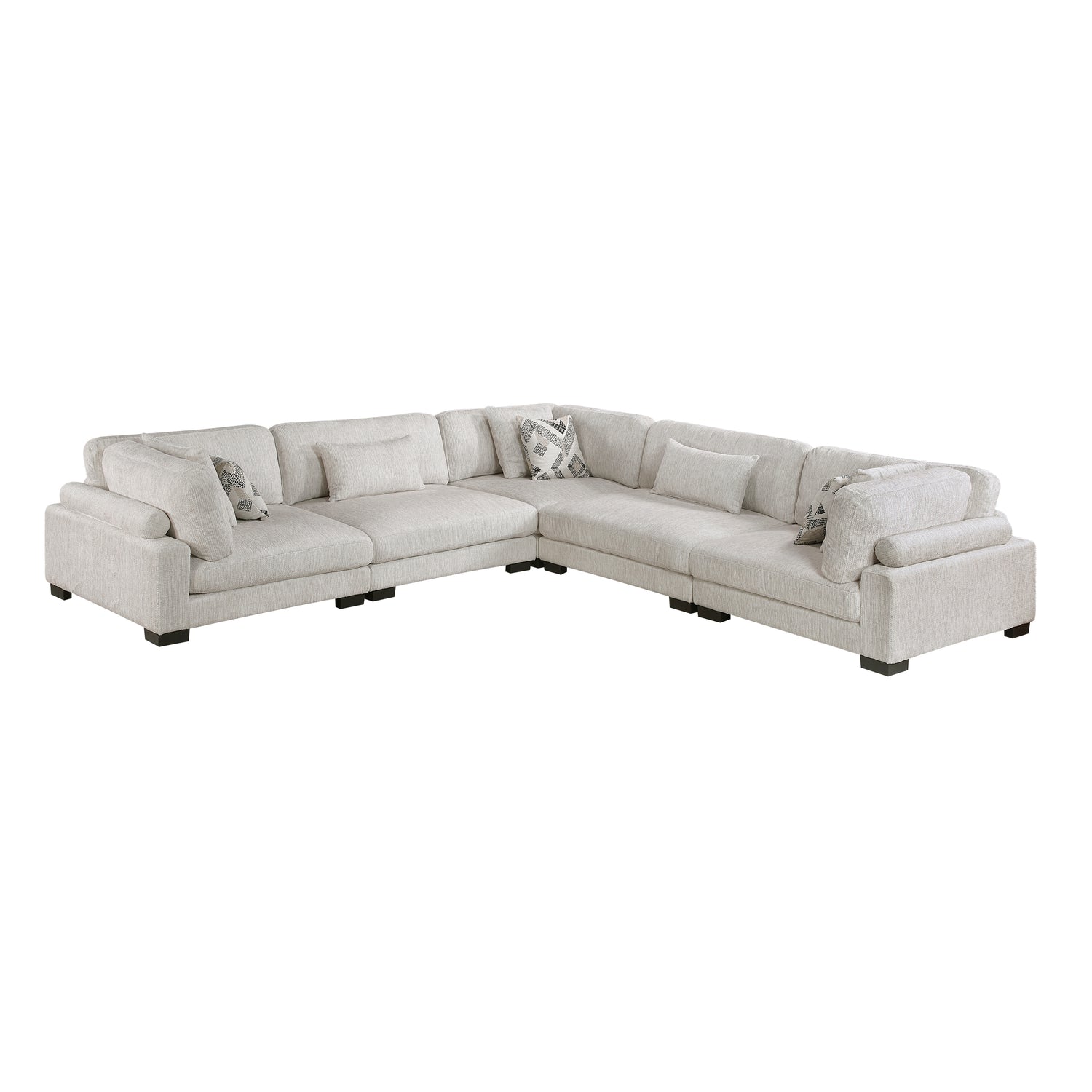 9555BEG*53CR2AC (5)5-Piece Modular Sectional - 9555BEG*53CR2AC