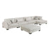 9555BEG*5CR2ACVCOT (5)5-Piece Modular Sectional with Chaise and Ottoman - 9555BEG*5CR2ACVCOT
