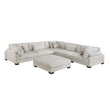 9555BEG*63CR2ACOT (6)6-Piece Modular Sectional with Ottoman - 9555BEG*63CR2ACOT