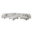 9555BEG*72CR3ACVCOT (7)7-Piece Modular Sectional with Ottoman - 9555BEG*72CR3ACVCOT