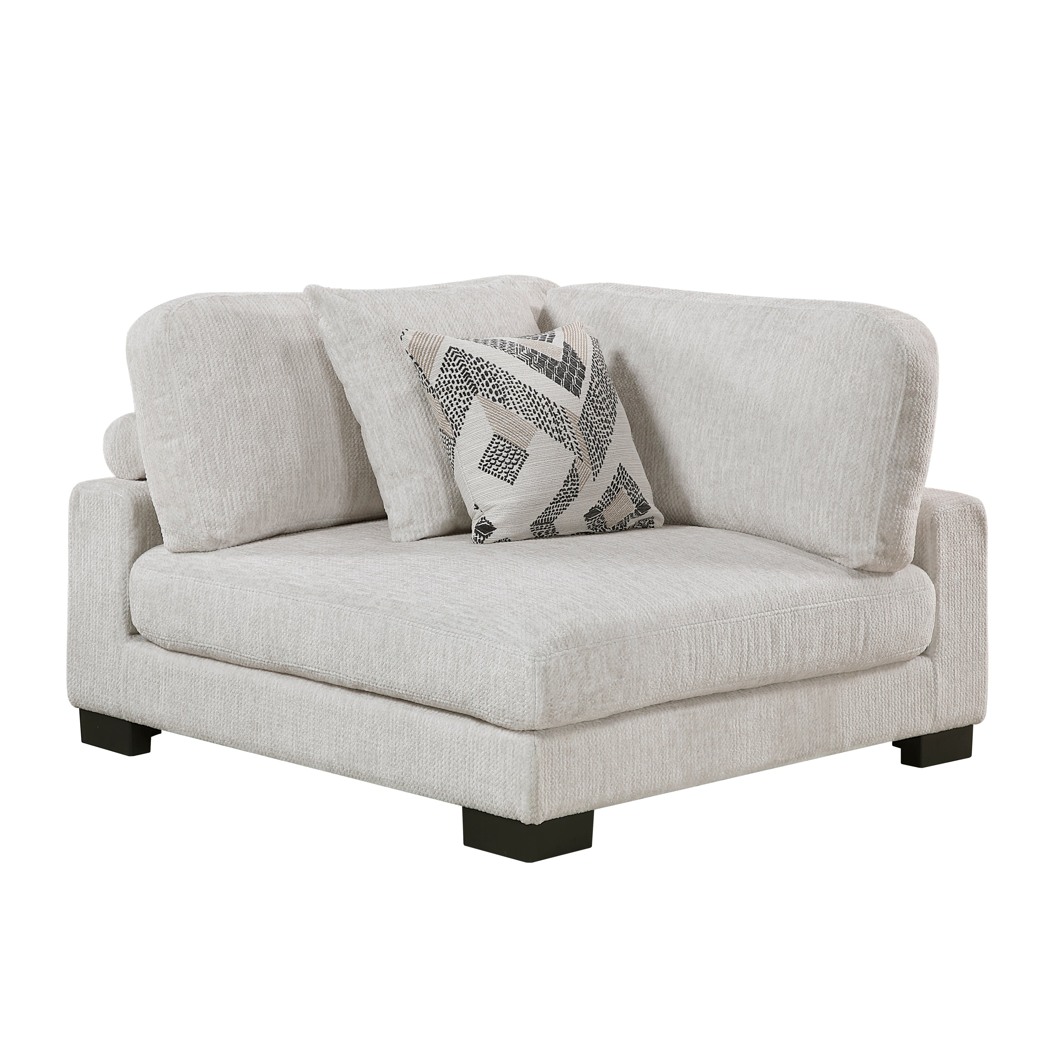 9555BEG*72CR3ACVCOT (7)7-Piece Modular Sectional with Ottoman - 9555BEG*72CR3ACVCOT