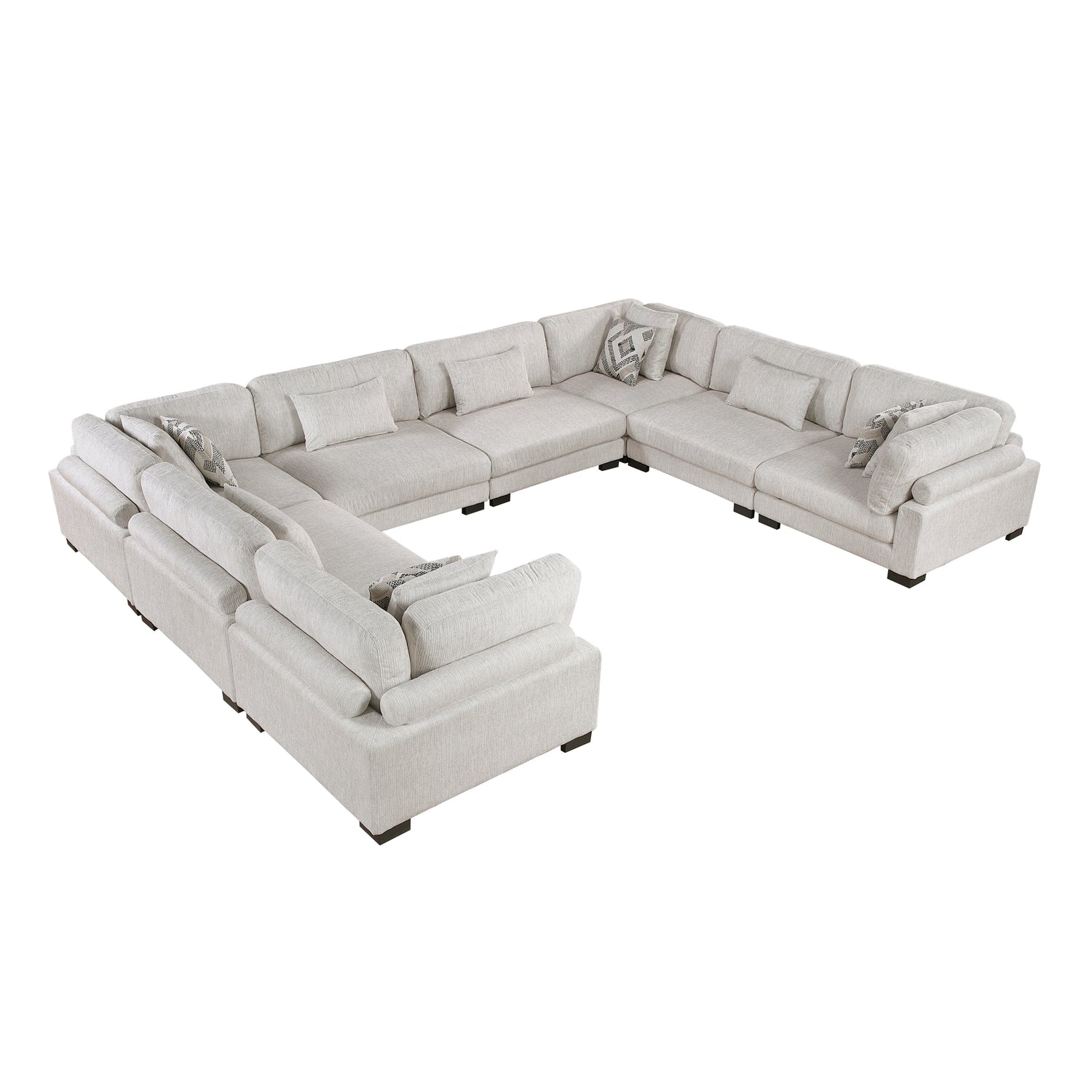9555BEG*84CR4AC (8)8-Piece Modular Sectional - 9555BEG*84CR4AC