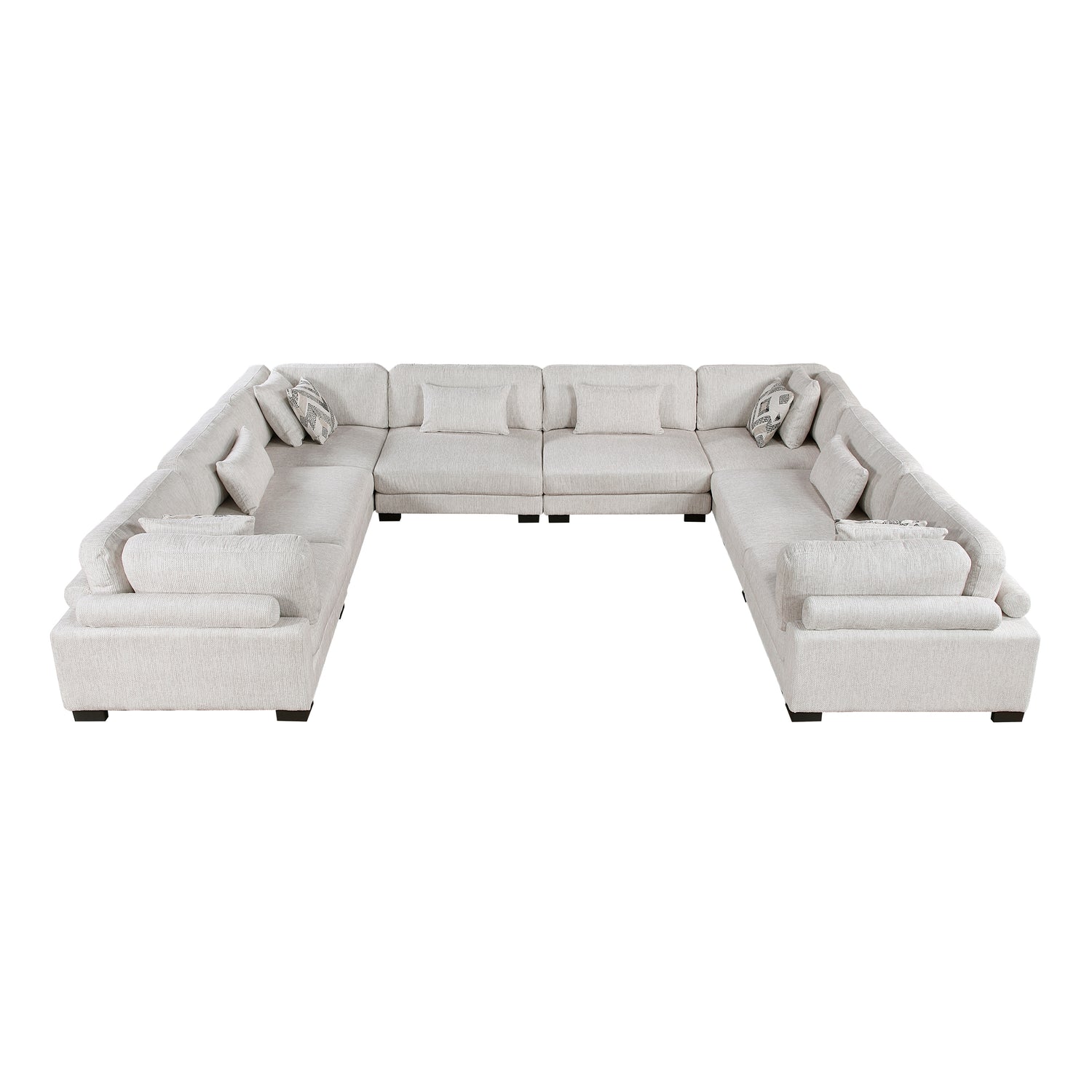 9555BEG*84CR4AC (8)8-Piece Modular Sectional - 9555BEG*84CR4AC