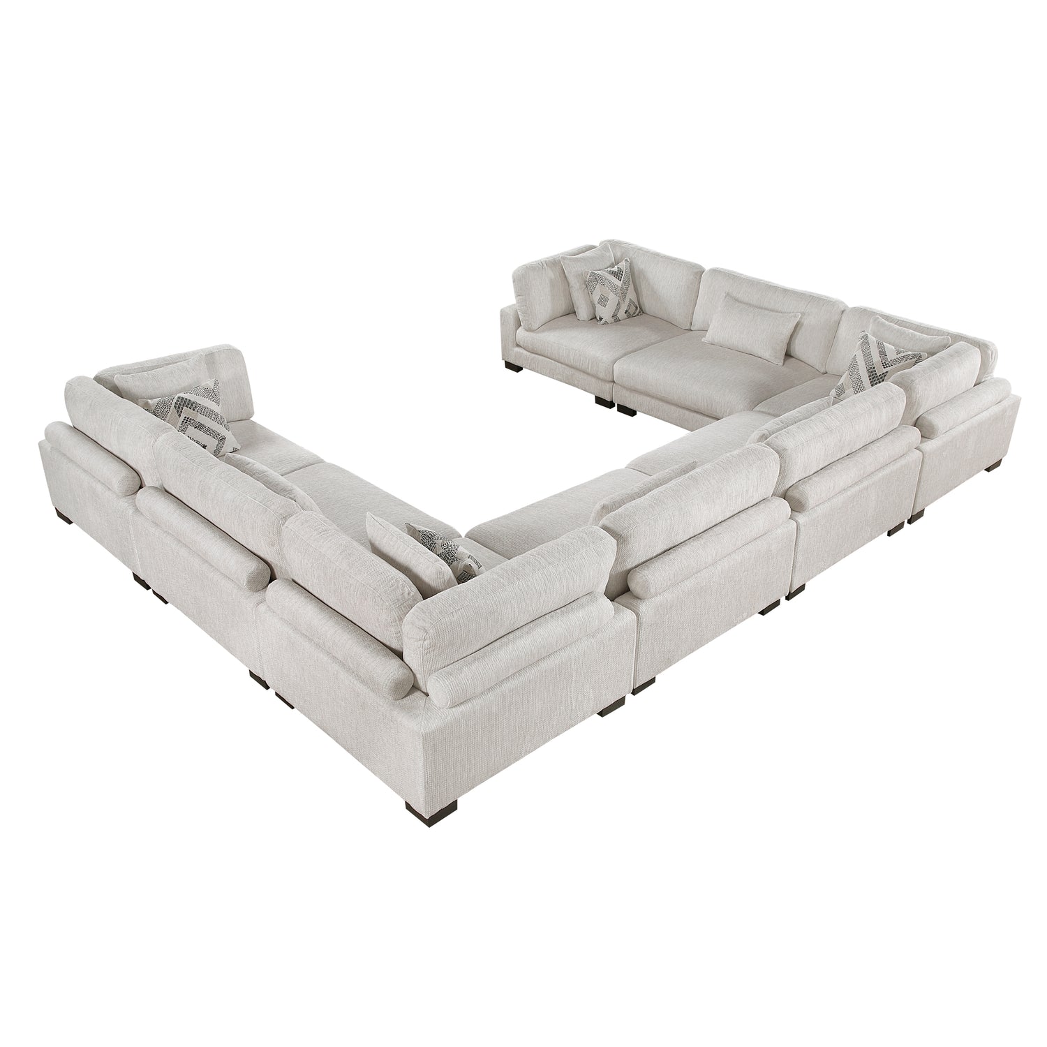 9555BEG*84CR4AC (8)8-Piece Modular Sectional - 9555BEG*84CR4AC