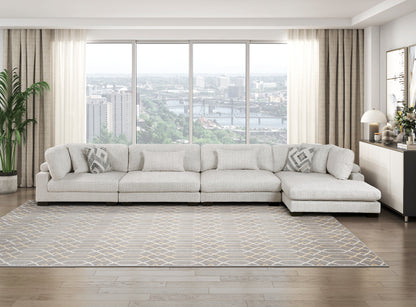 9555BEG-VC Reversible Chaise - 9555BEG-VC