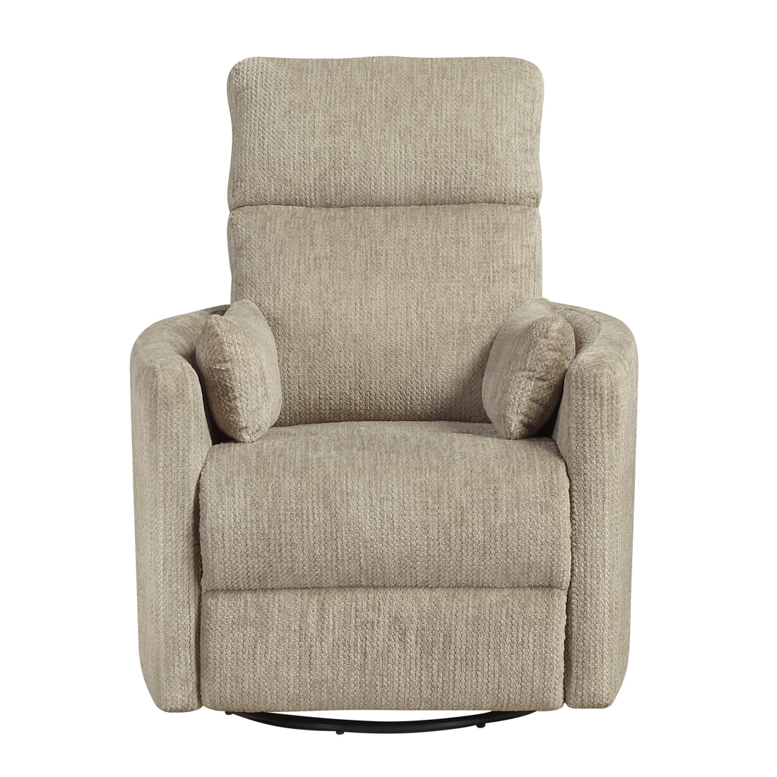 9555BRW-1SW Swivel Glider Reclining Chair - 9555BRW-1SW