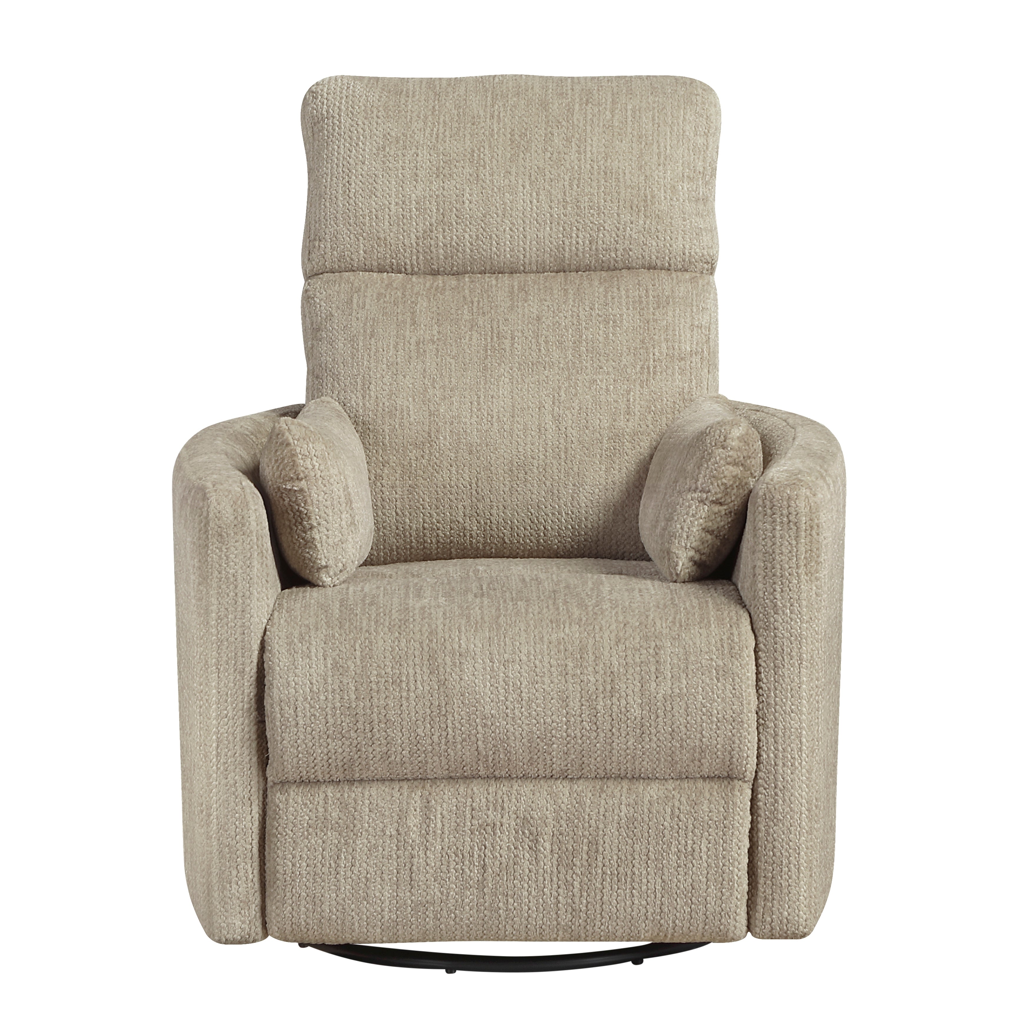 9555BRW-1SW Swivel Glider Reclining Chair - 9555BRW-1SW