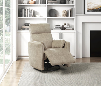 9555BRW-1SW Swivel Glider Reclining Chair - 9555BRW-1SW