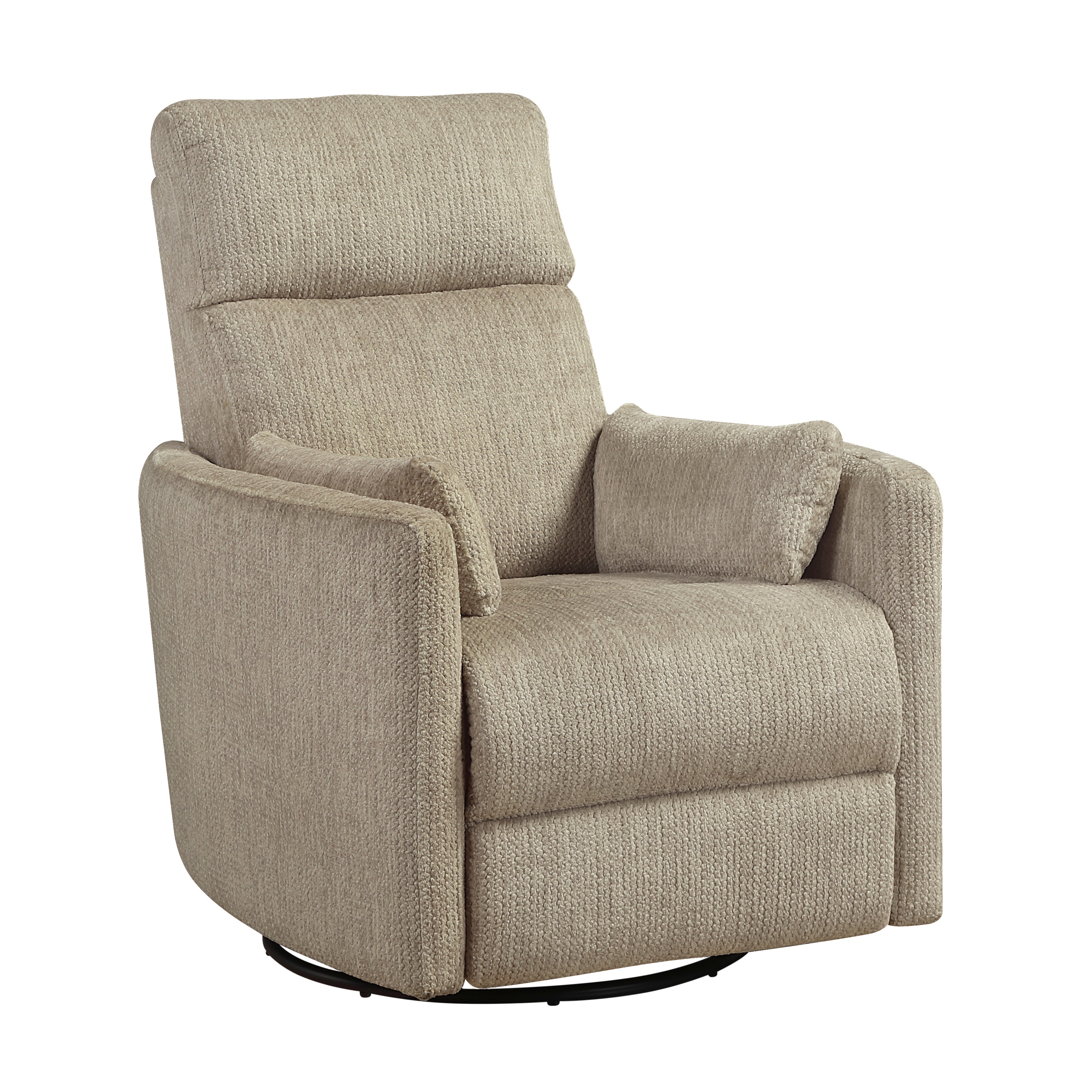 9555BRW-1SW Swivel Glider Reclining Chair - 9555BRW-1SW
