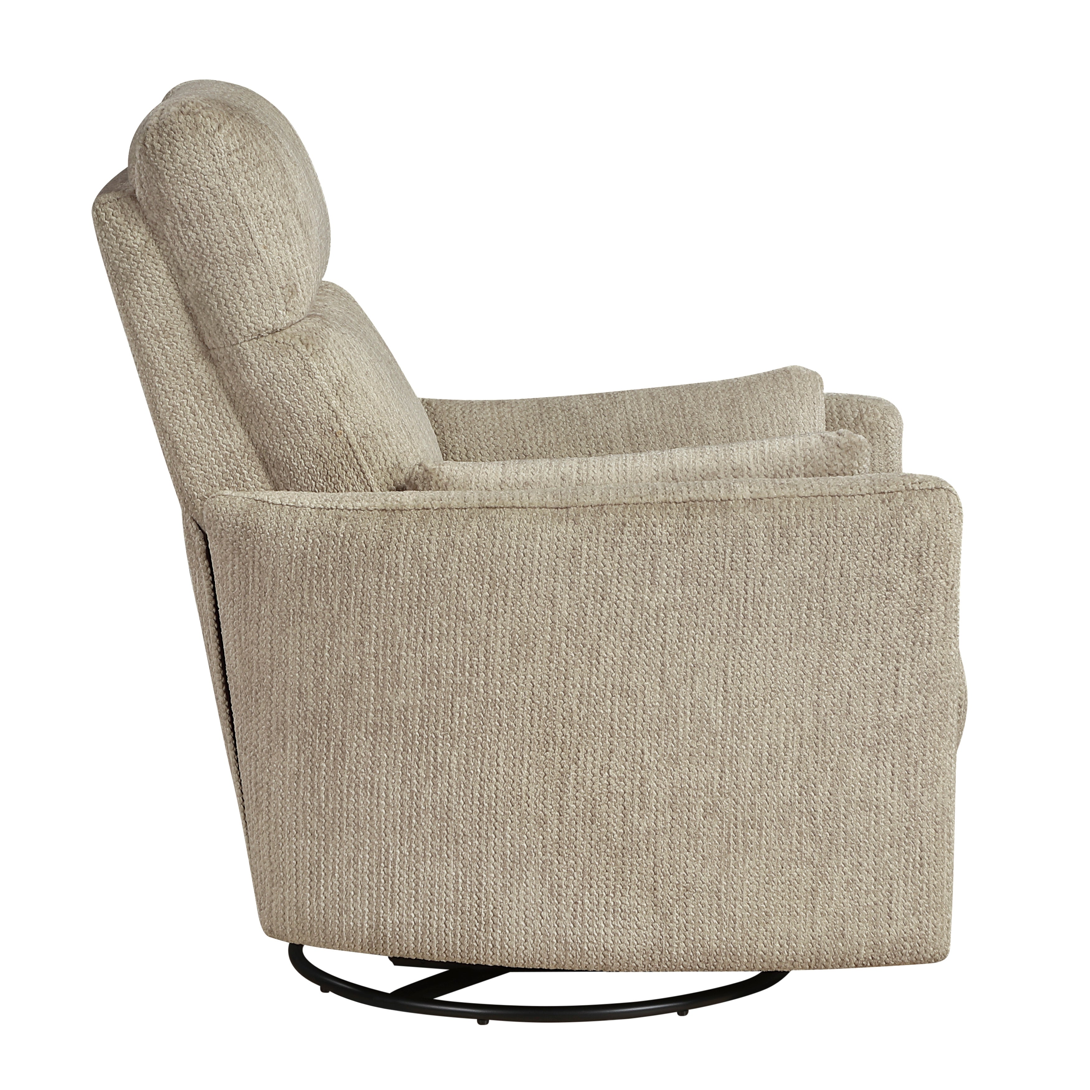 9555BRW-1SW Swivel Glider Reclining Chair - 9555BRW-1SW