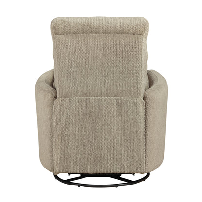 9555BRW-1SW Swivel Glider Reclining Chair - 9555BRW-1SW