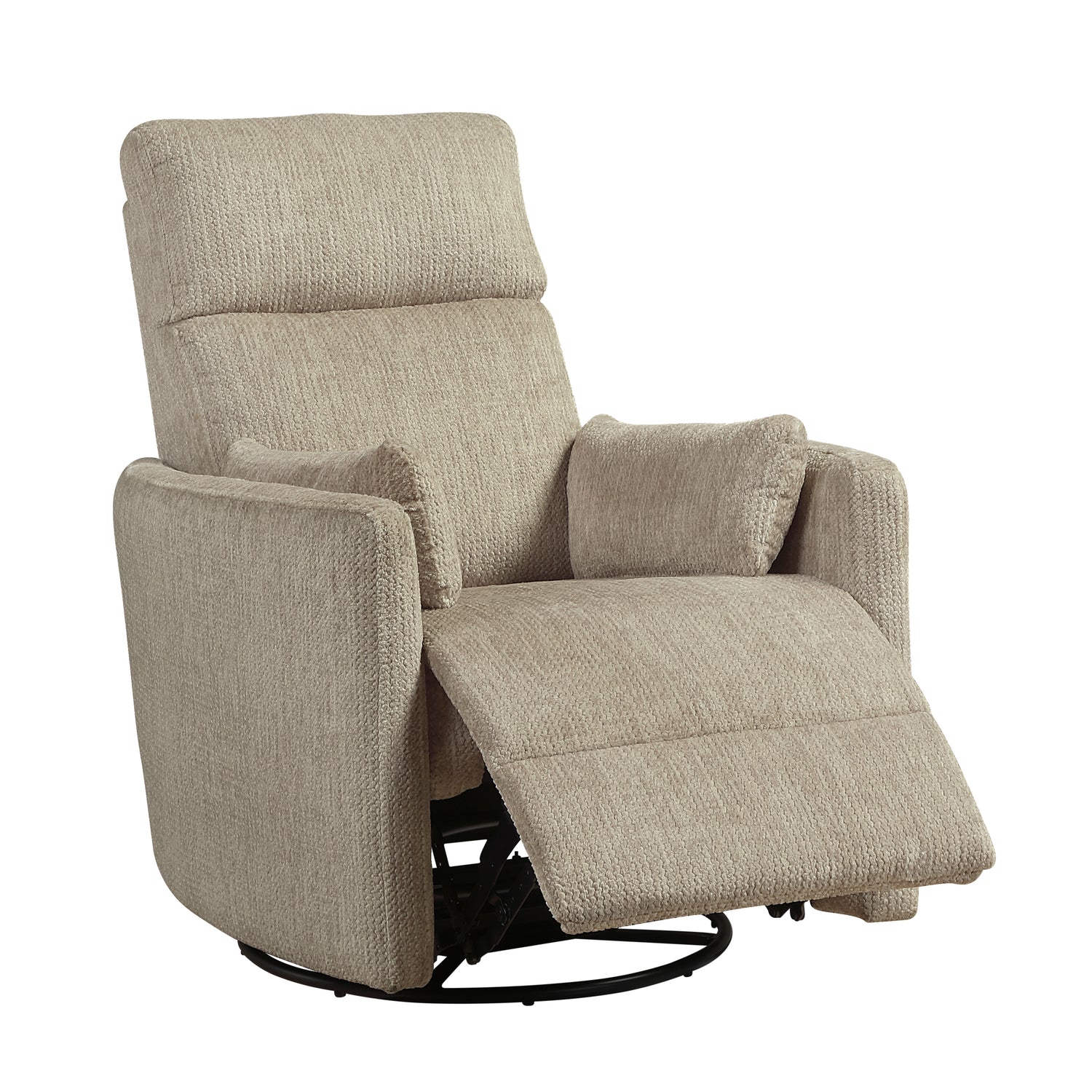 9555BRW-1SW Swivel Glider Reclining Chair - 9555BRW-1SW