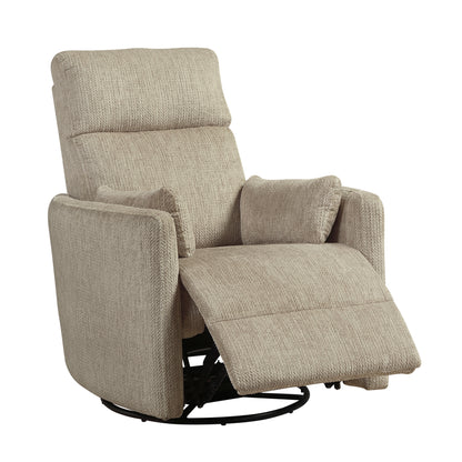 9555BRW-1SW Swivel Glider Reclining Chair - 9555BRW-1SW