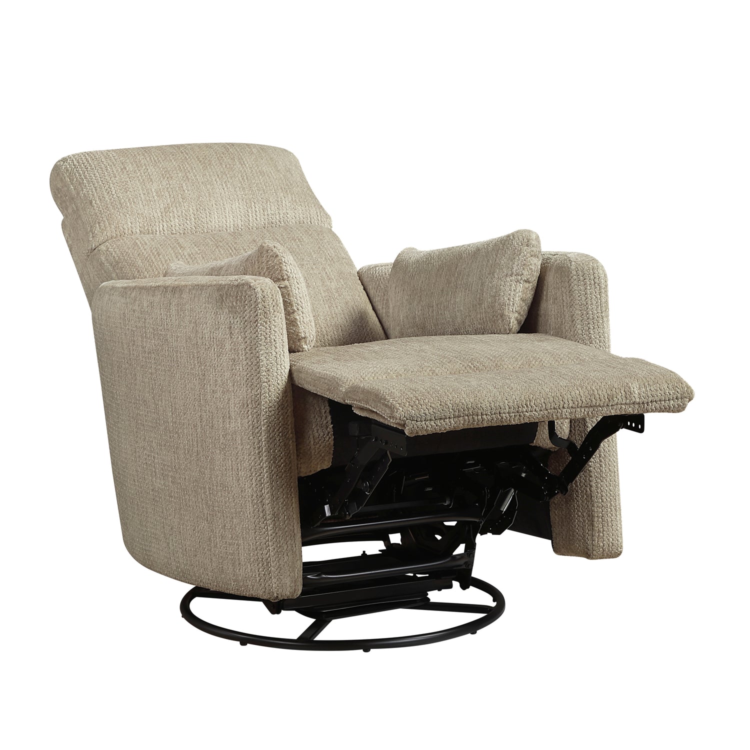 9555BRW-1SW Swivel Glider Reclining Chair - 9555BRW-1SW