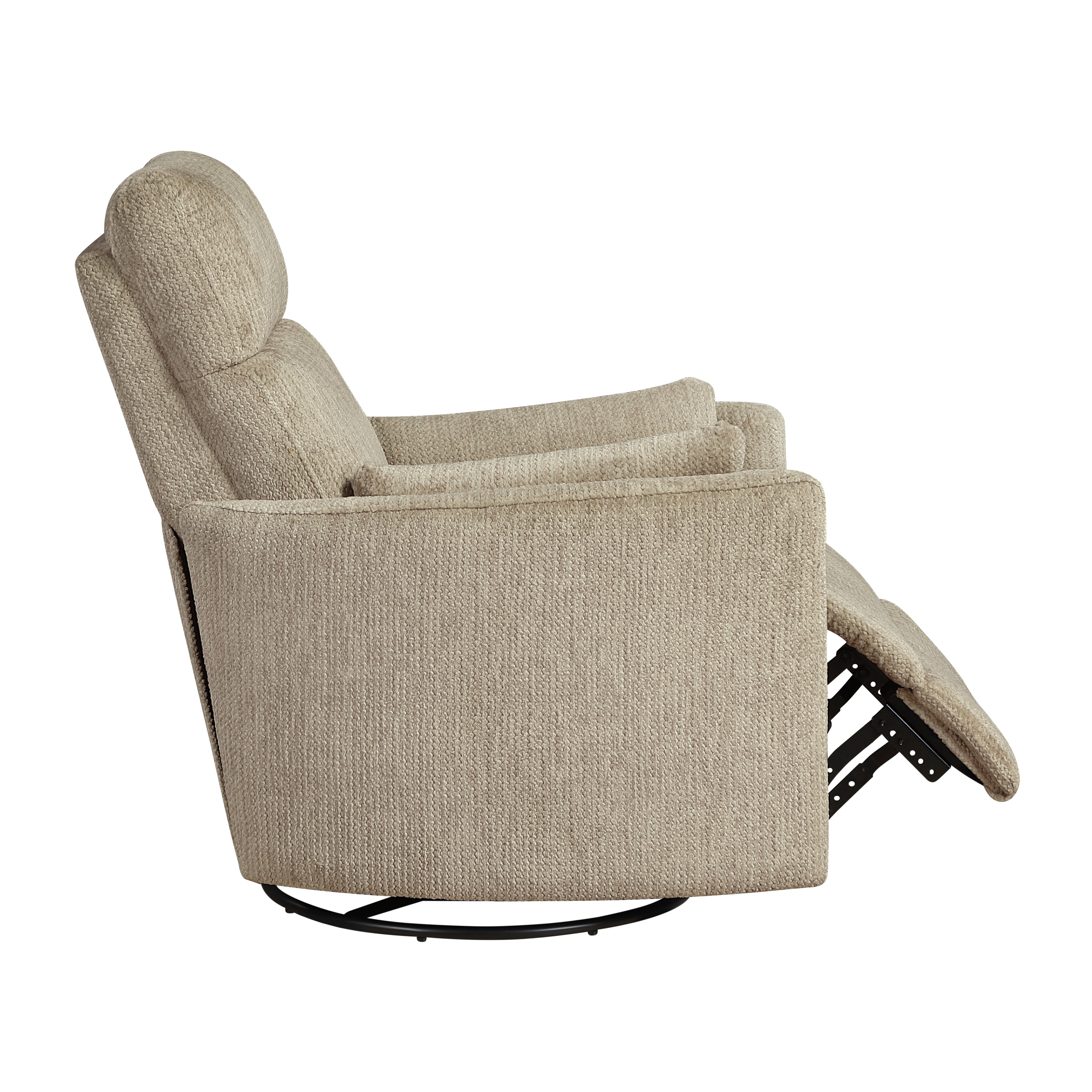 9555BRW-1SW Swivel Glider Reclining Chair - 9555BRW-1SW