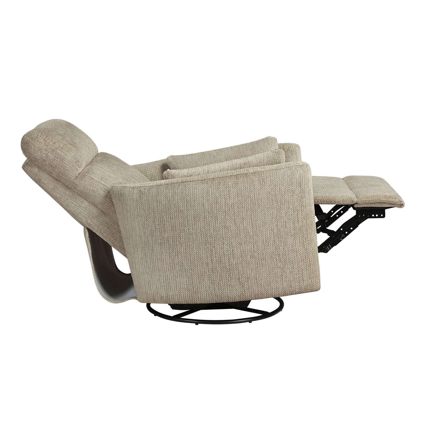 9555BRW-1SW Swivel Glider Reclining Chair - 9555BRW-1SW