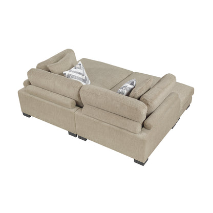 9555BRW*2VC (2)2-Piece Chaises - 9555BRW*2VC