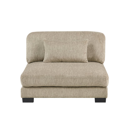 9555BRW*42AC2VC (4)4-Piece Modular Sectional with Chaise - 9555BRW*42AC2VC